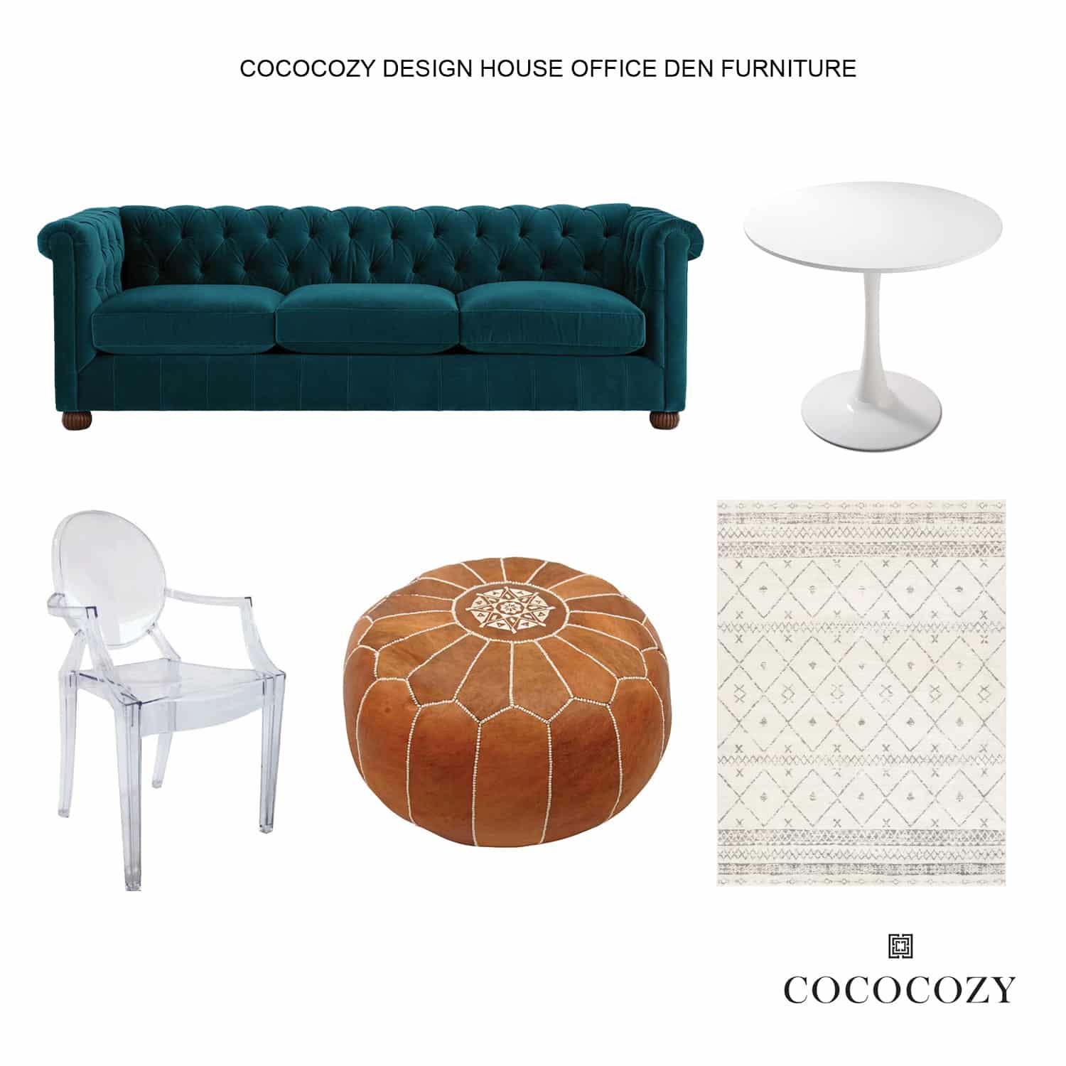Alt tag for COCOCOZY Design House Office Den Furniture