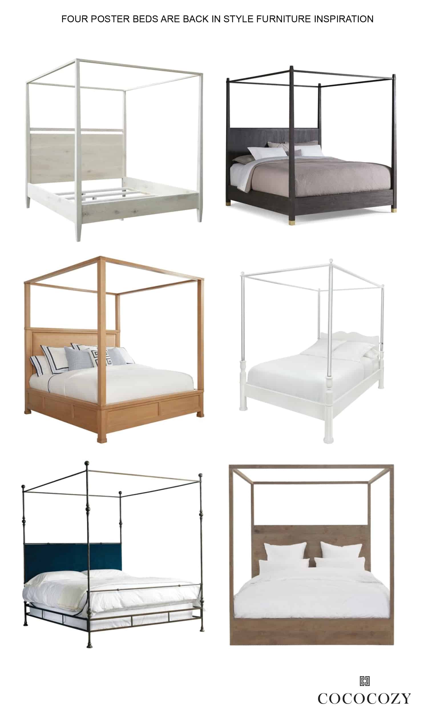 Alt tag for FOUR POSTER BEDS ARE BACK IN STYLE FURNITURE INSPIRATION