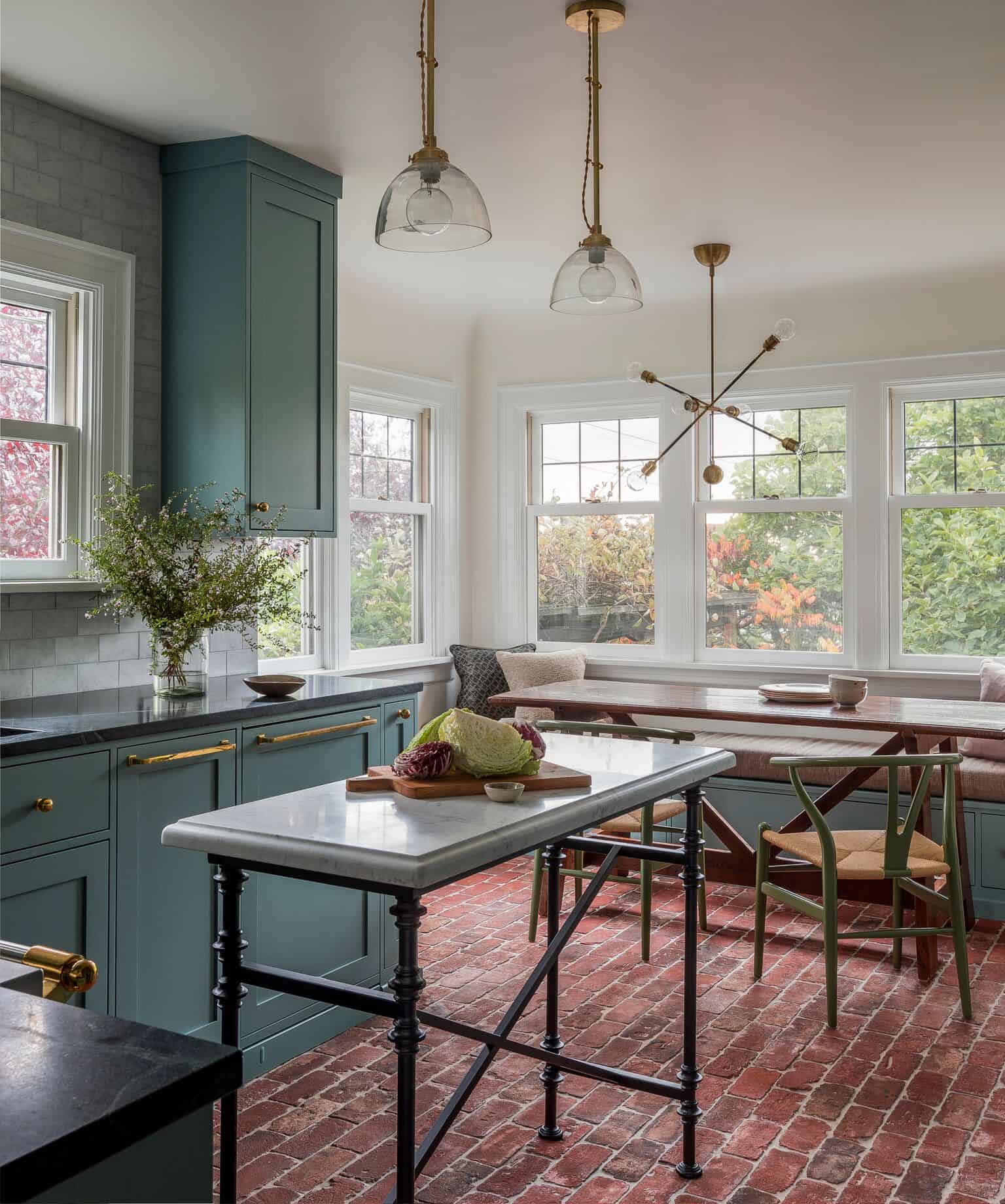 Alt tag for Anything but a White Kitchen Teal