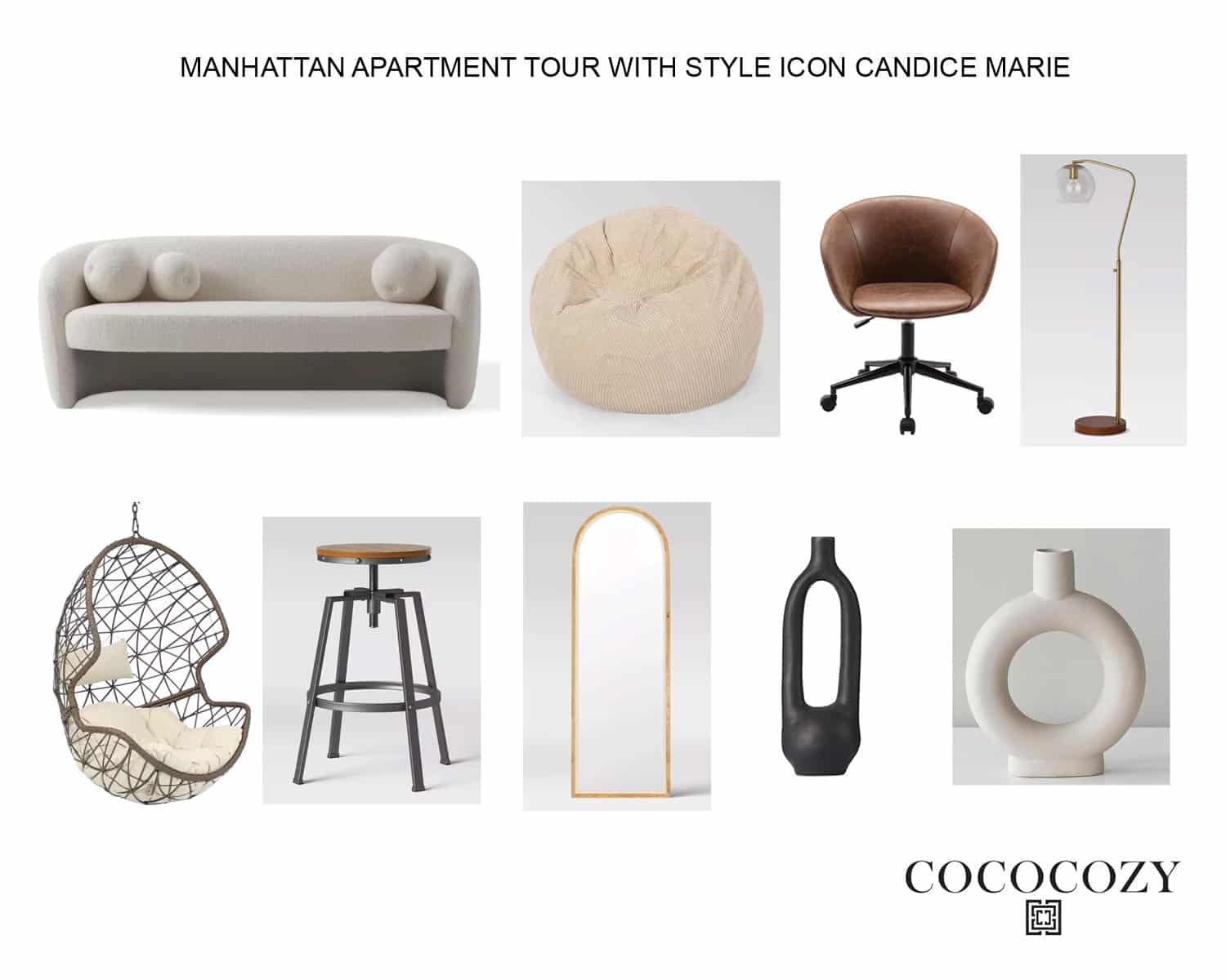 Alt tag for MANHATTAN APARTMENT TOUR WITH STYLE ICON CANDICE MARIE Furniture