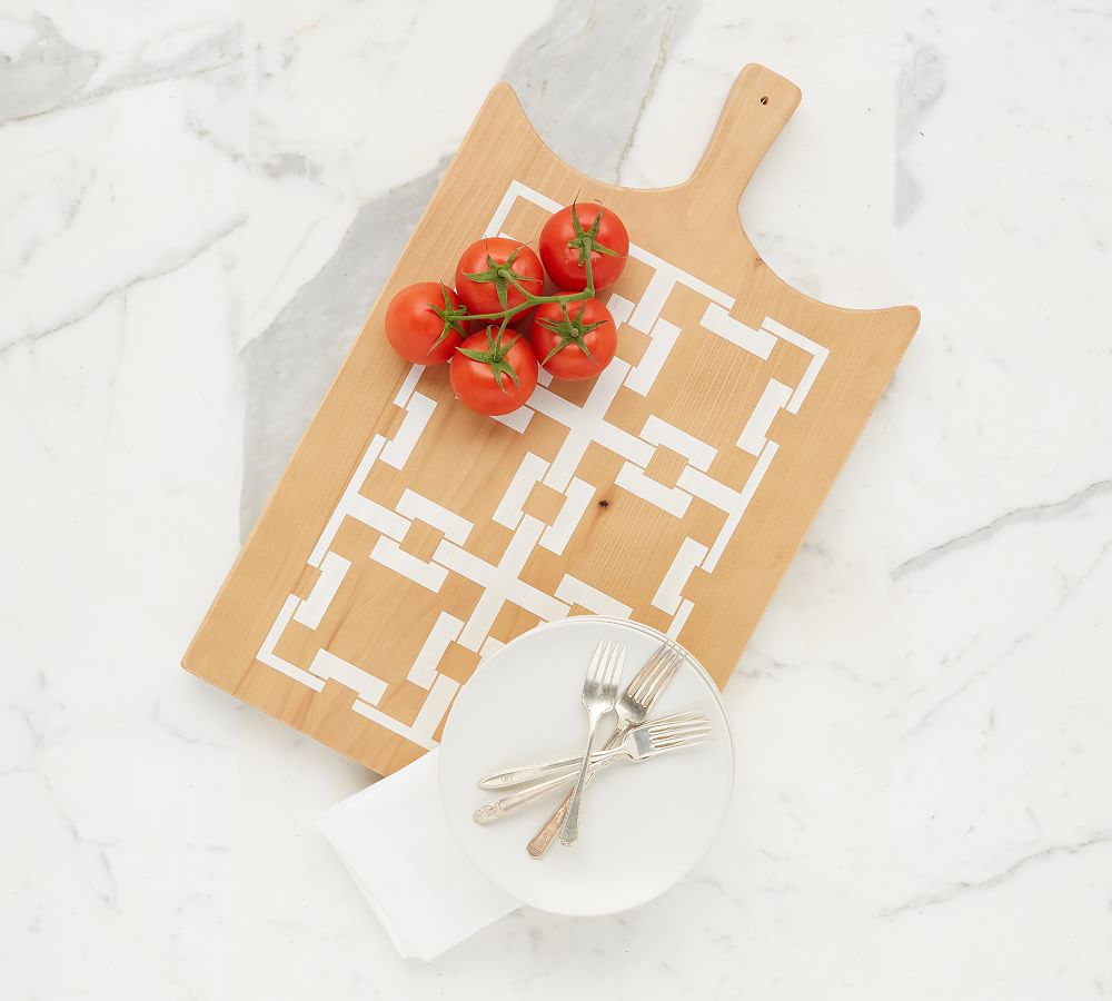 Square Link Handcrafted Serving Board