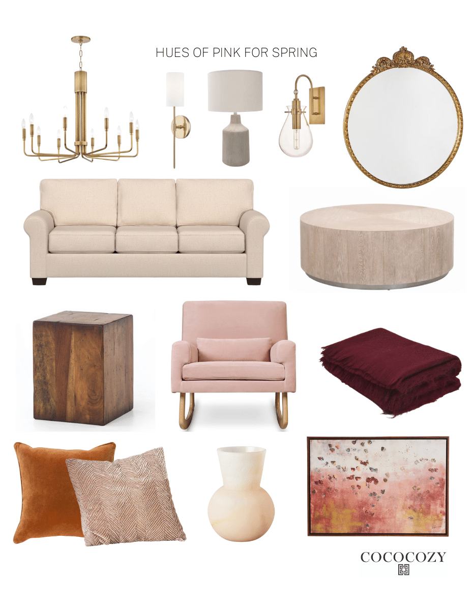 6 Pretty Pink Rooms Round Up - Interior Inspiration COCOCOZY