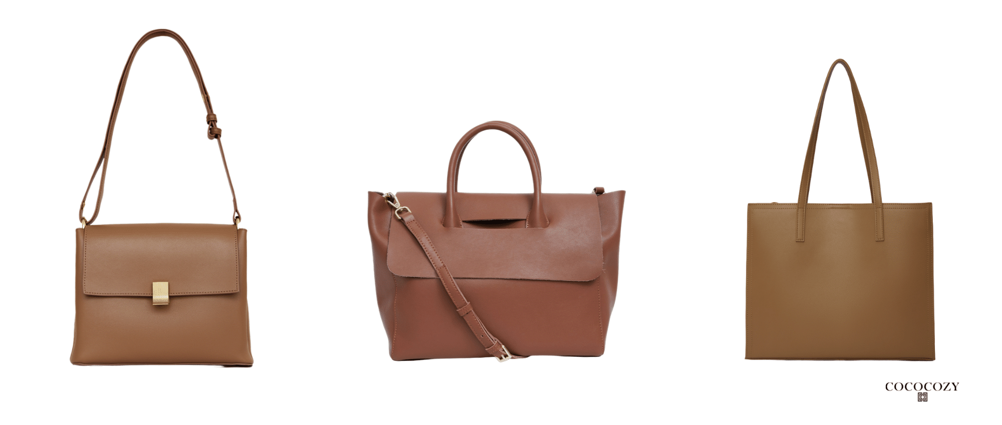 Alt tag for brown-leather-tote-bags-fall-handbags-top-handle-vogue-cococozy