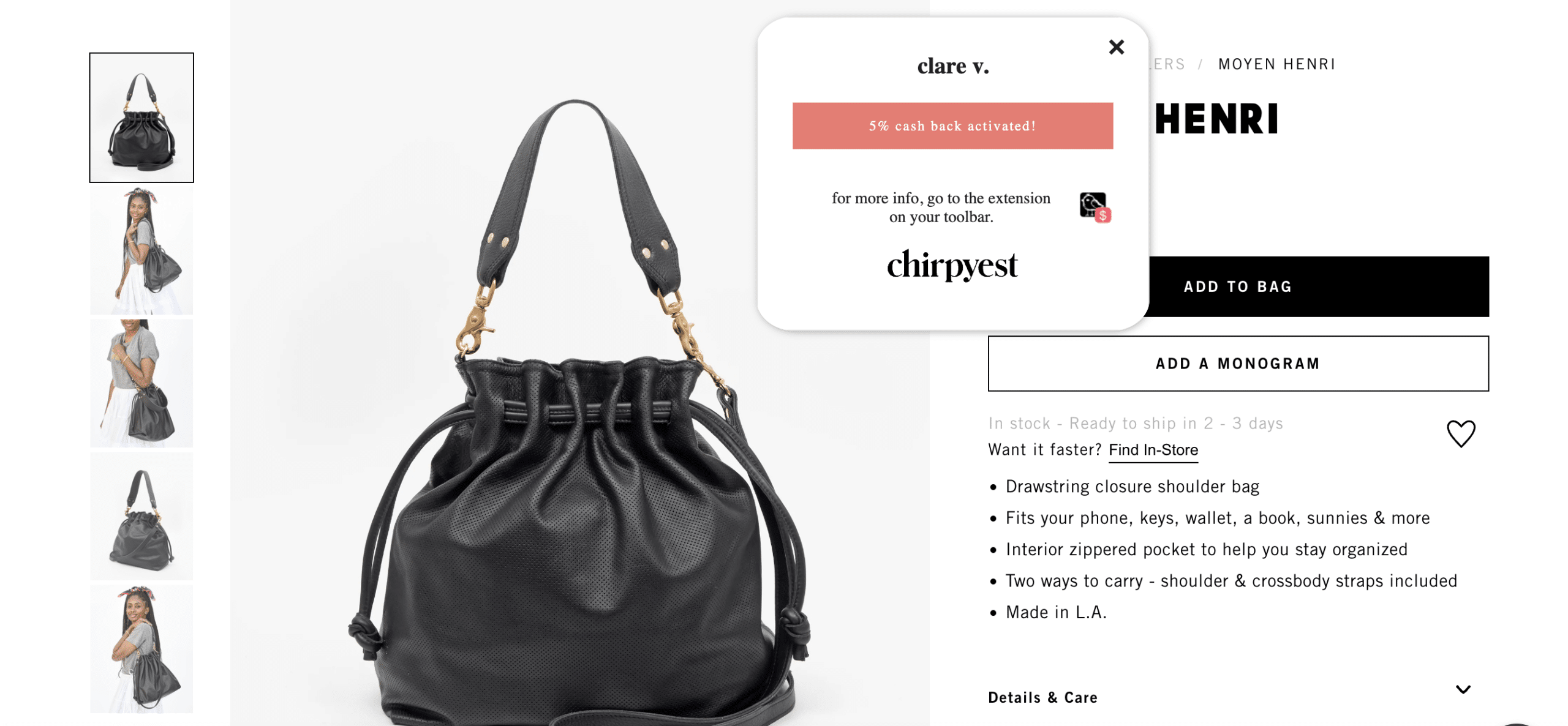 SOOK: Shopping Discovery: Find & Buy Direct: Clare V Messenger, Multiple  Options