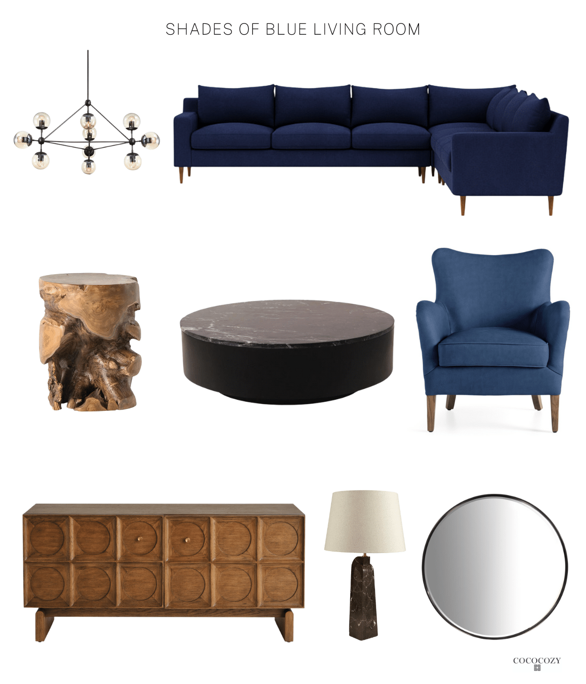 Alt tag for blue-living-room-interior-design-moodboard-media-console-sofa-chandelier-cococozy
