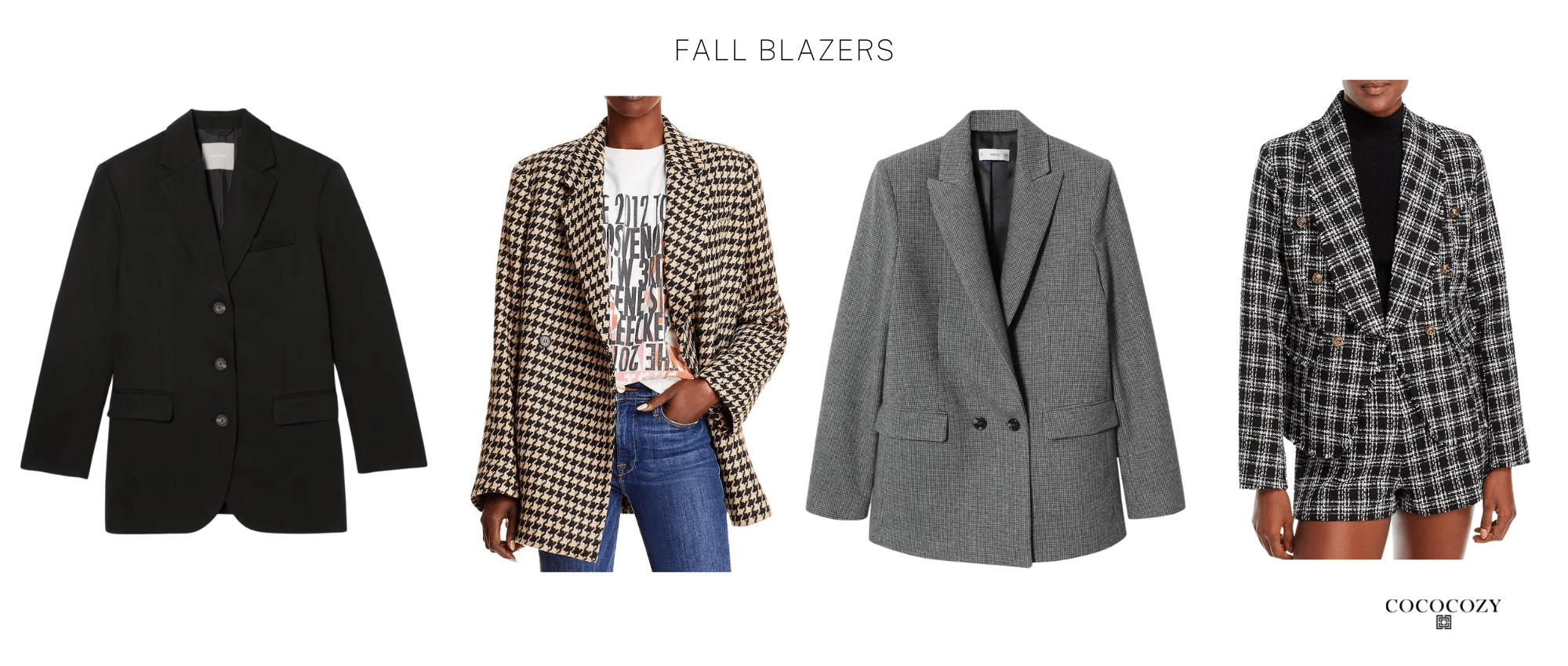 Alt tag for fall-blazer-houndstooth-plaid-top-bloomingdales-cococozy