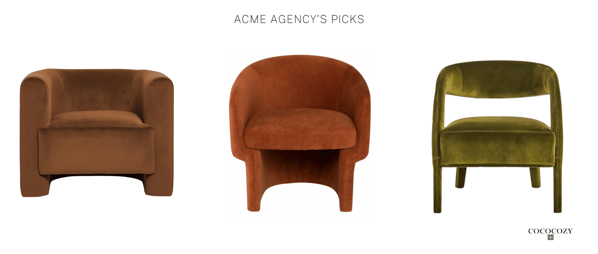Alt tag for los-angeles-armchair-orange-warm-tones-chair-velvet-cococozy