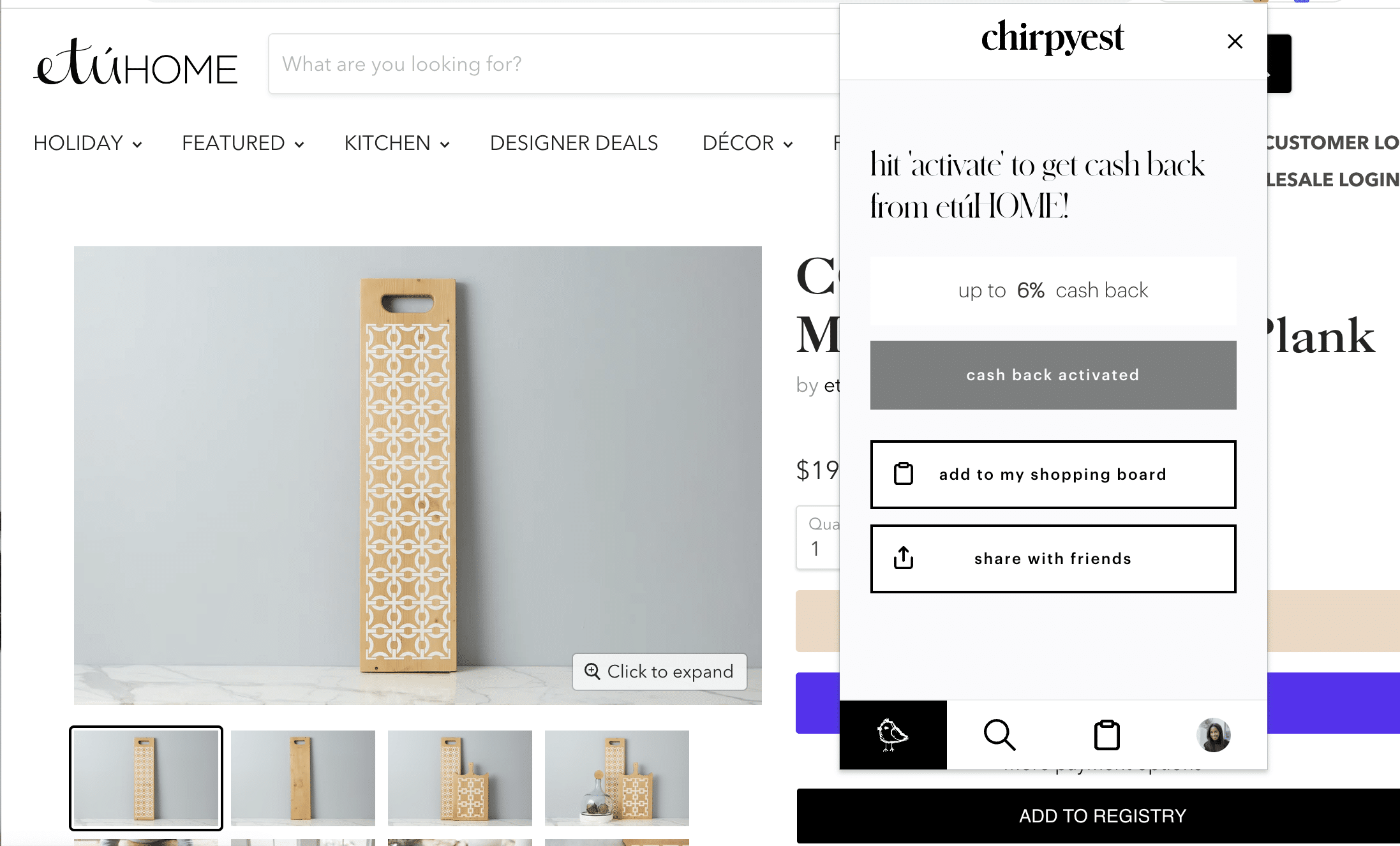 Alt tag for the-browser-extension-chirpyest-etuhome-cococozy