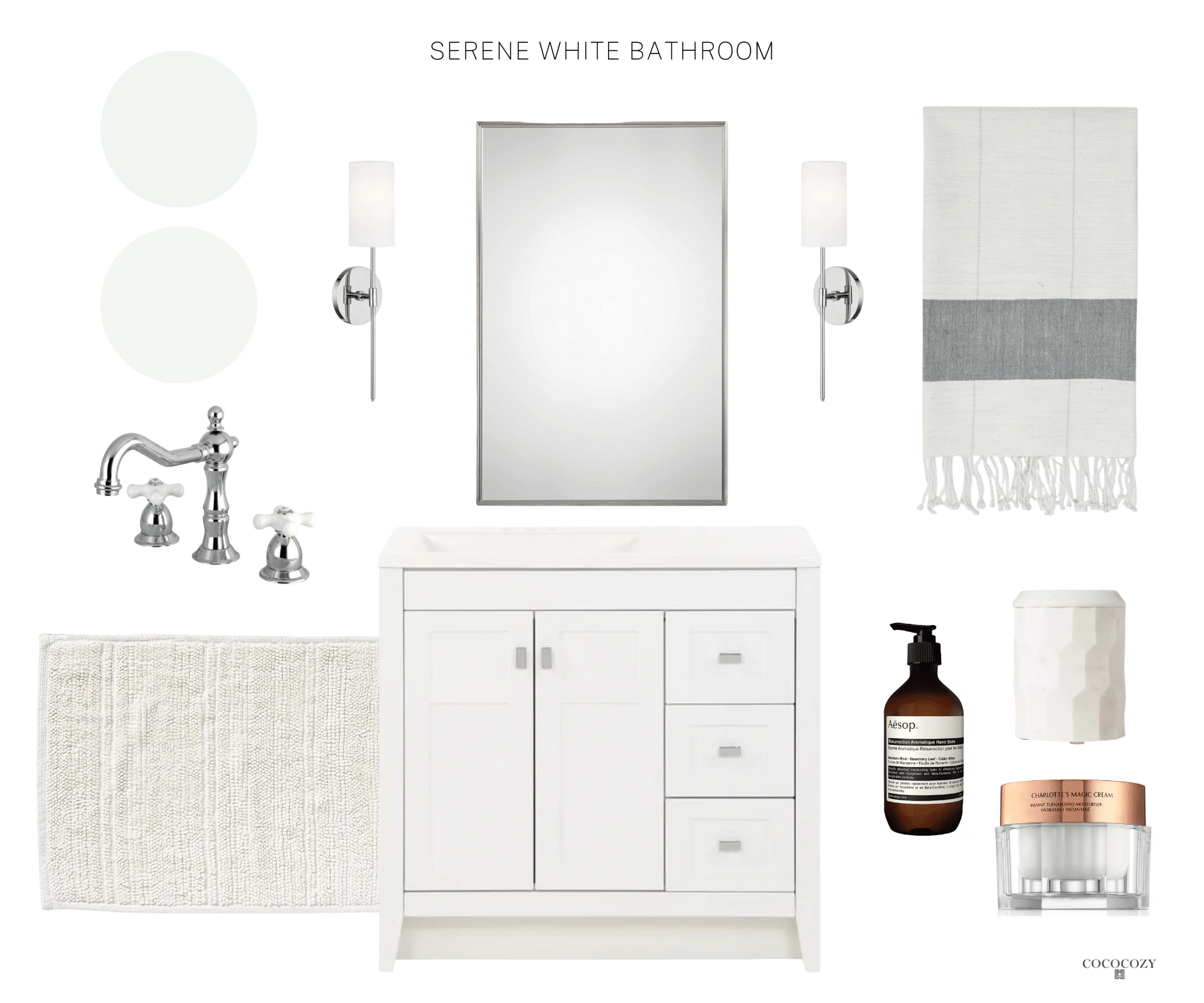 Alt tag for white-bathroom-marble-interior-design-nordstrom-vanity-cococozy