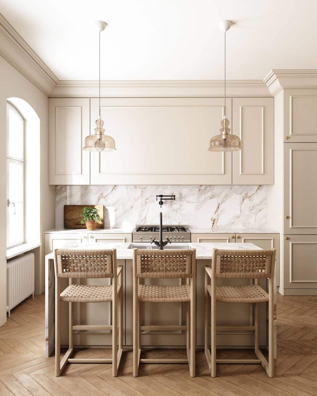 Kitchen Stalking: Elegant Kitchens with Marble Countertops