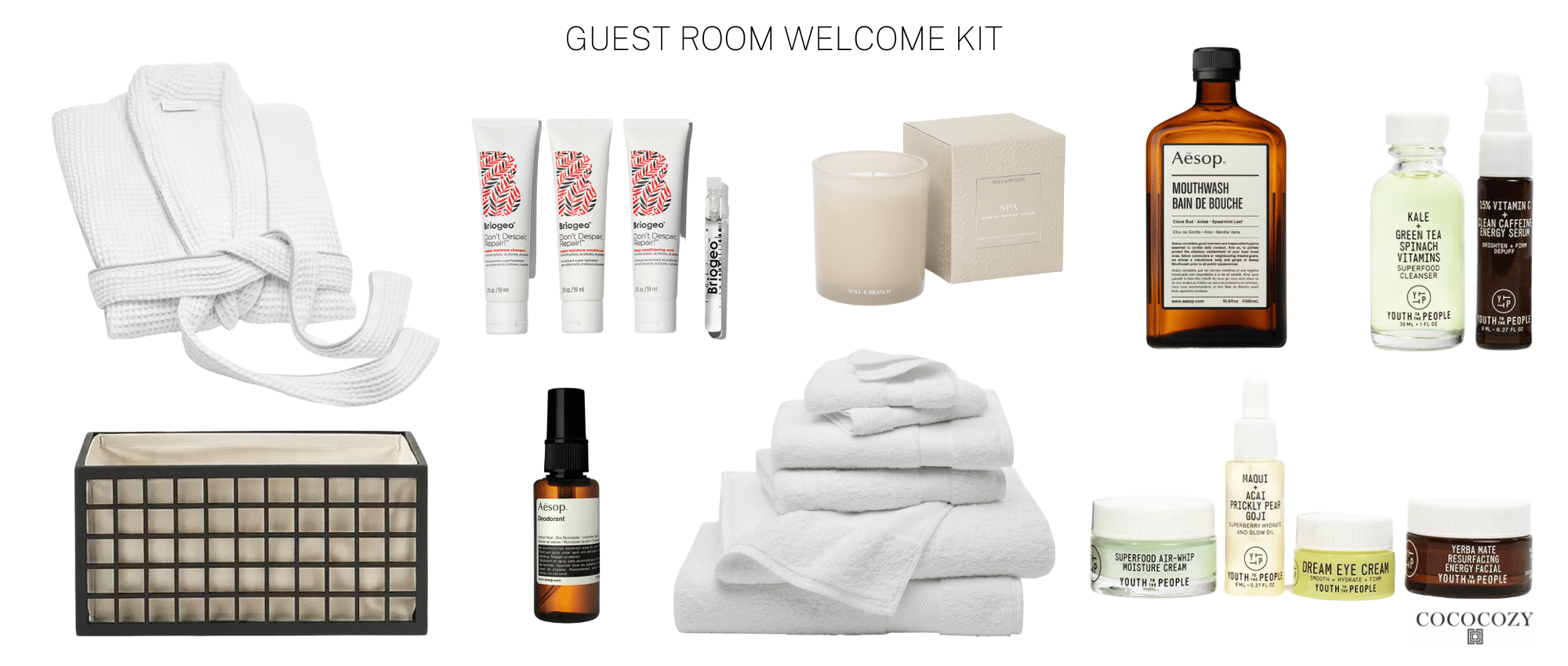 Alt tag for guest-room-welcome-kit-cococozy