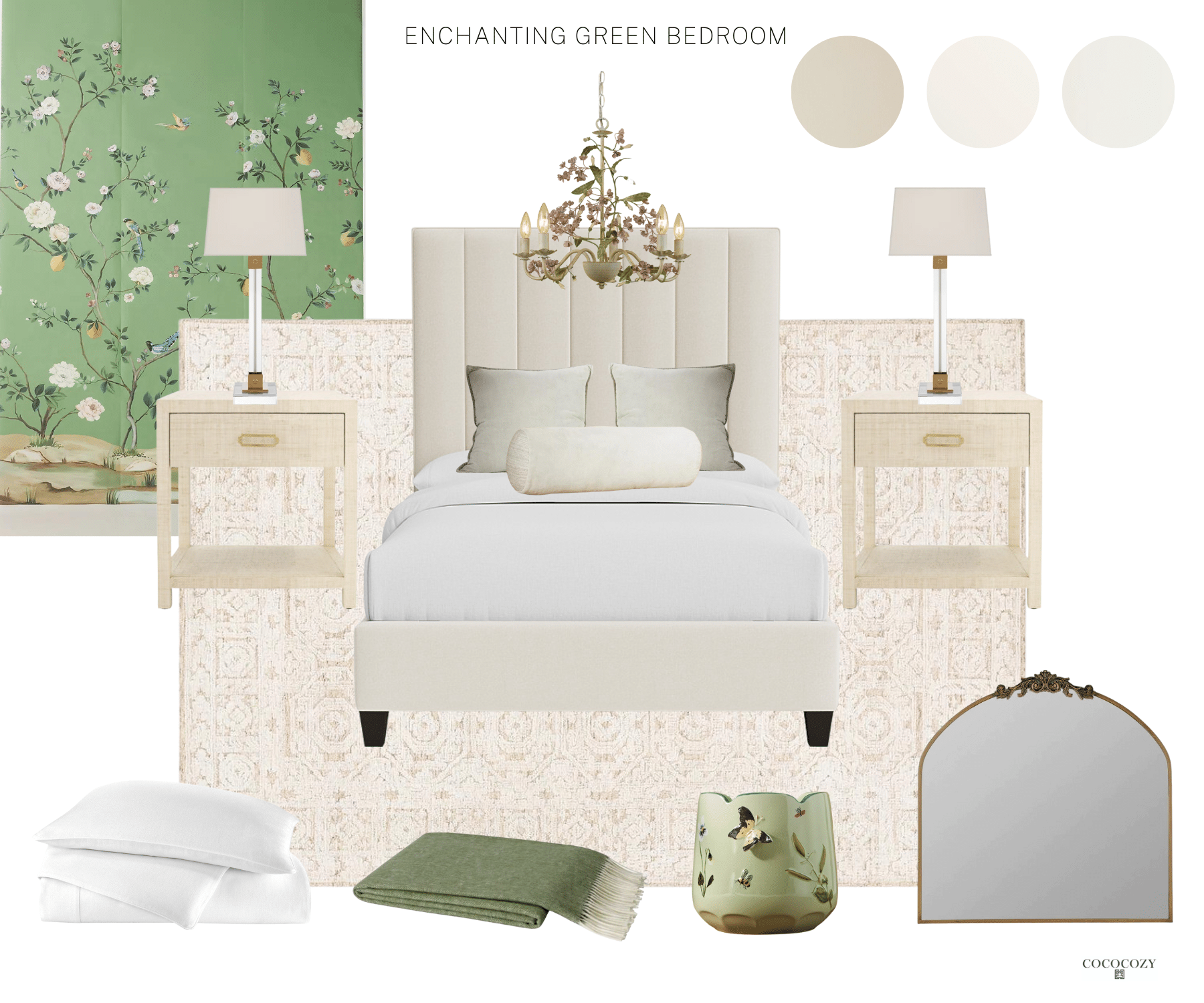 Charming Green Bedroom Design Coco Alt Tags