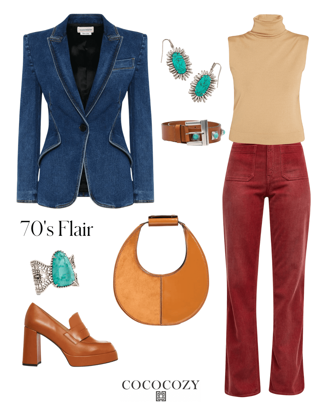 retro style fall outfit