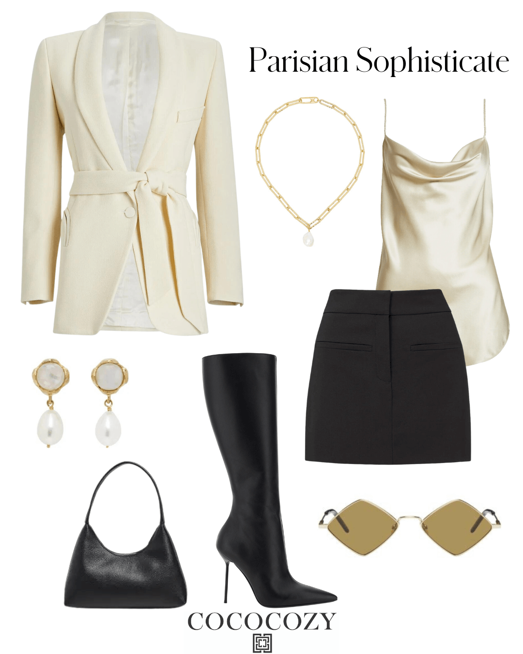 parisian style fall outfit blazer