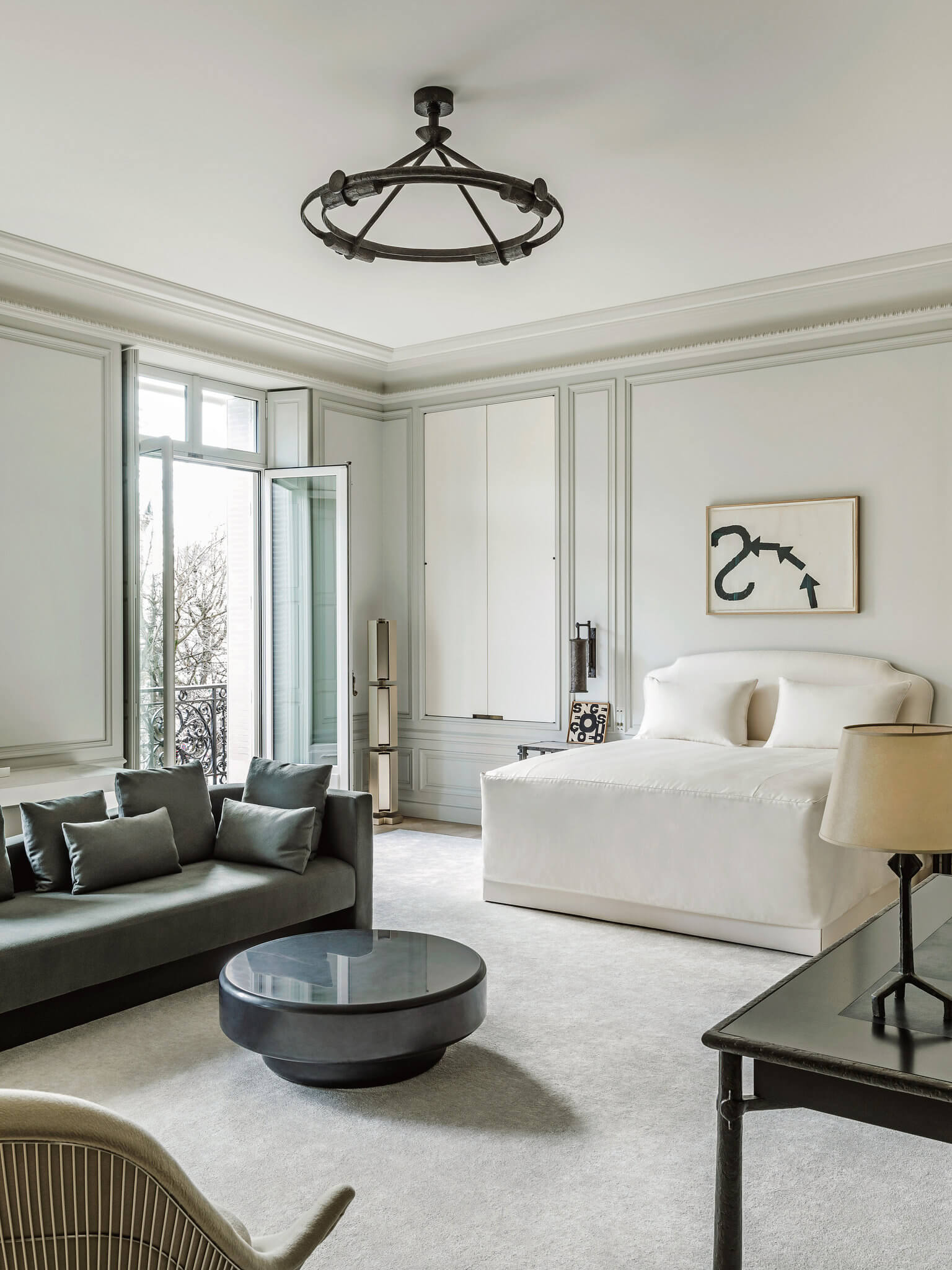 parisian style bedroom design