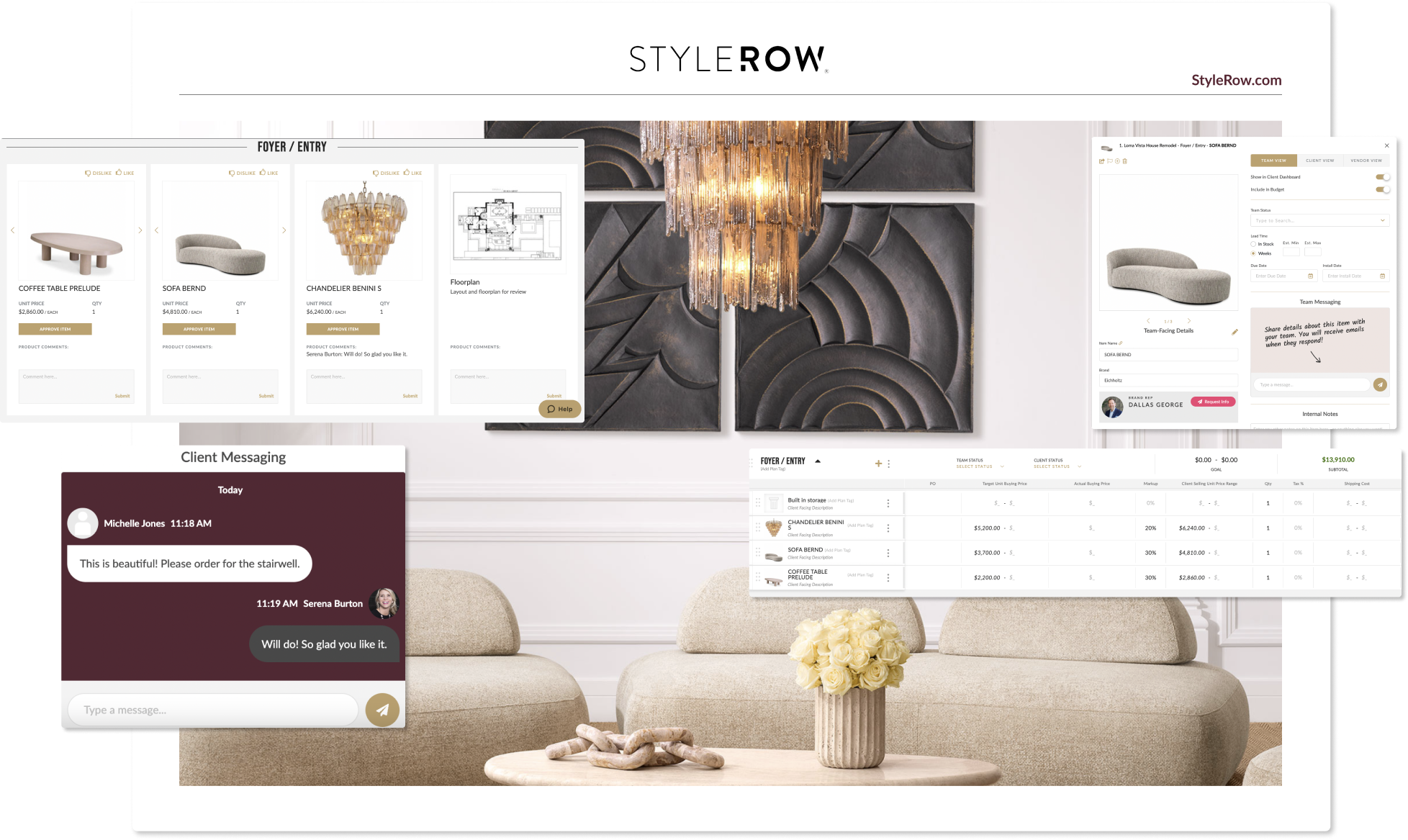 organizing platform stylerow website for interior designers. holiday shopping and organizing tips