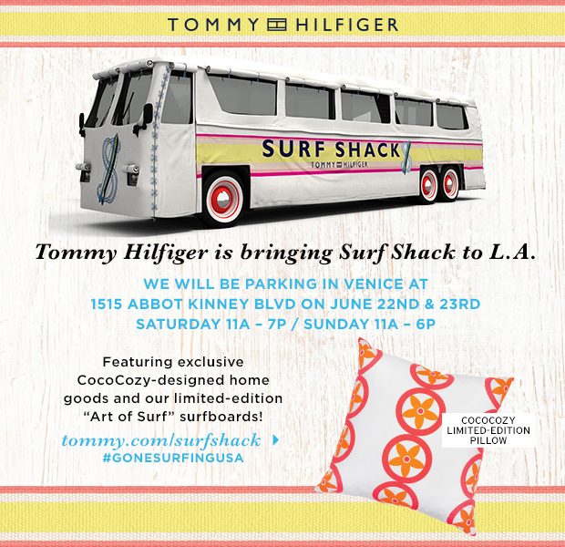 Tommy Hilfiger Suff Shack Pop Up Shop bus Venice Beach