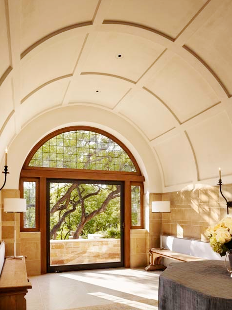 Vaulted ceiling in a Texas home by Michael Imber