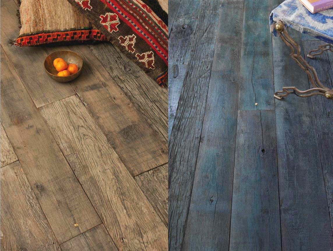 Aged wood floors
