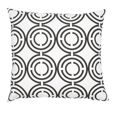 COCOCOZY Light black and white cotton pillow