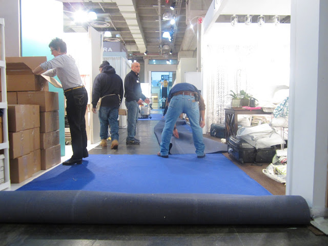 Packing up the COCOCOZY booth at New York International Gift Fair