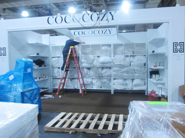 Taking the lights on the COCOCOZY booth at New York International Gift Fair down