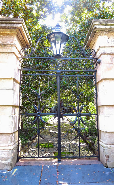 Entrance to the Sword Gate House in Charleston, South Carolina