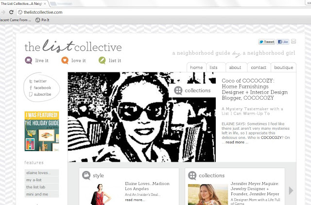 "sketch" of Coco from COCOCOZY on the home page of The List Collective