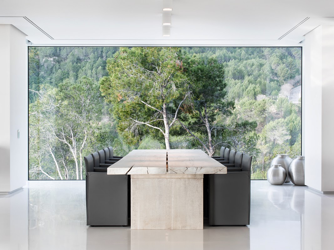 Villa Chameleon Mallorca Spain dining room with view