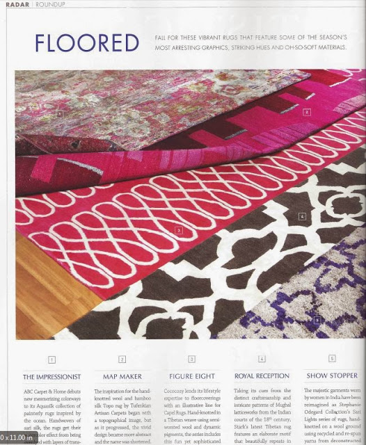 Pink COCOCOZY Loop Rug in Luxe Magazine