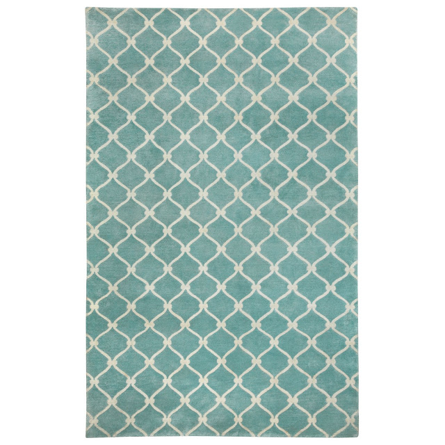 COCOCOZY Fence Rug in light blue