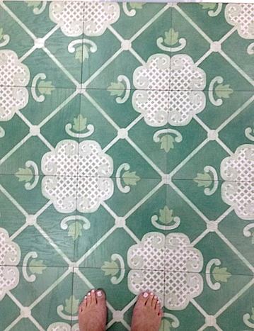 Celerie Kemble for Mirth Studio wood floor tiles