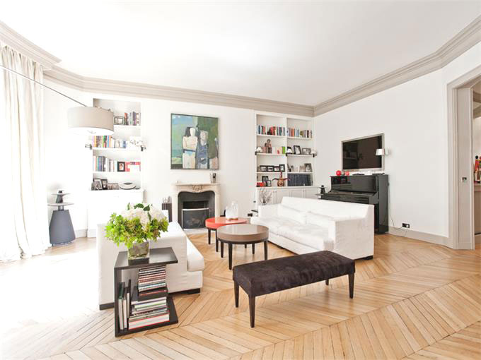 Living room in a Paris apartment
