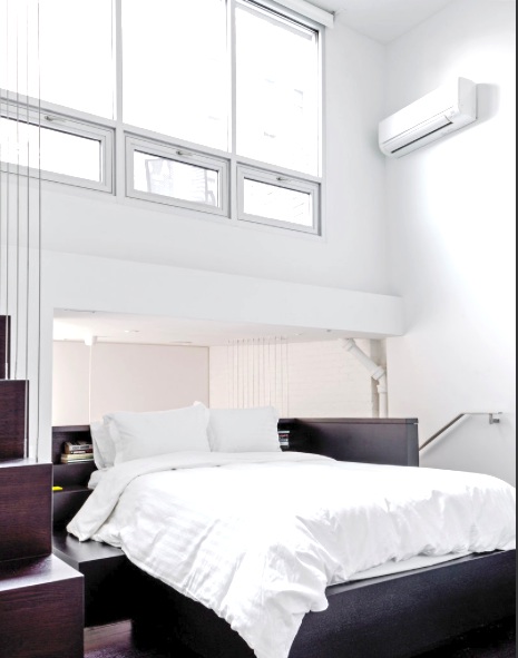 loft style bedroom 
