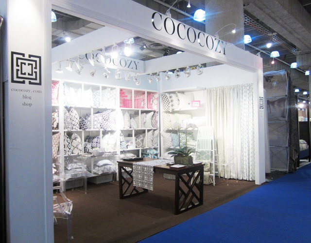 finished COCOCOZY booth at the New York International Gift Fair