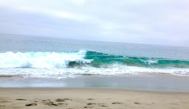 Surf ocean waves California