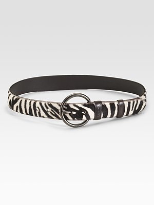Zebra print Cavallino belt