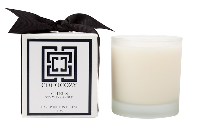 COCOCOZY Citrus Candle and it's box