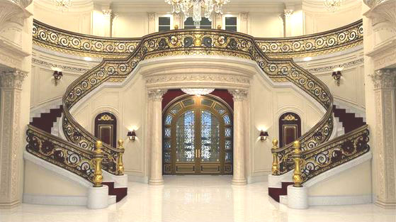 Foyer with grand staircase