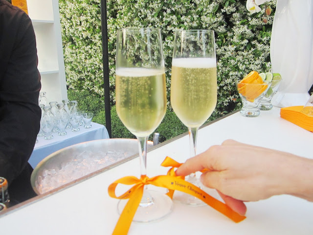 champagne at the Rose Tarlow event