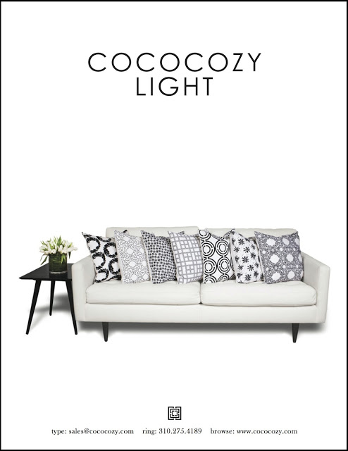 COCOCOZY Light pillows on a white sofa catalog photo