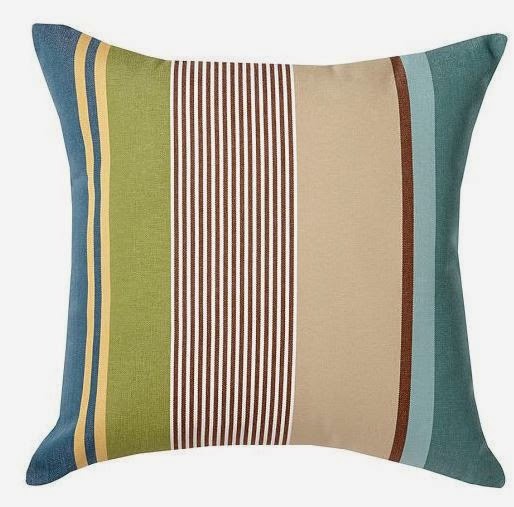 Striped Outdoor Pillow