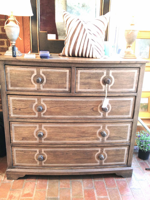 bow front painted wood dresser USA made chest of drawers bedroom bed storage furniture home furnishings