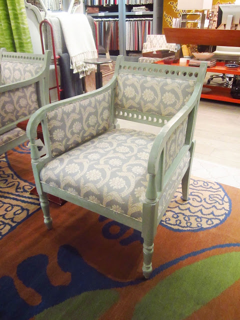 Original Harbinger armchair in light blue