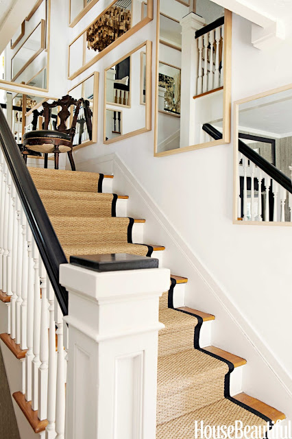 sisal sea grass runner stairs staircase stairwell interior design decor rug rugs