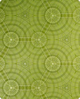 Green geometric wallpaper from Flavor Paper