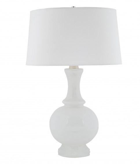 Harriet lamp with white milk base