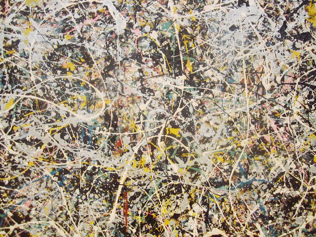 Close up of Number 1 by Jackson Pollock