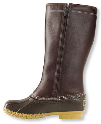 LL Bean Shearling Lined Side Zip Boots