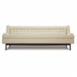 White tufted sofa from Jonathan Adler